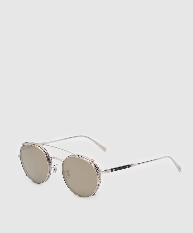 Brunello Cucinelli Серебристые солнцезащитные очки Artemio MOCART007 изображение 4