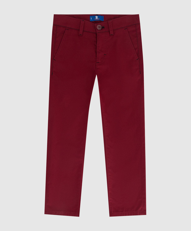 Stefano Ricci Children's burgundy trousers YUT7400050VAL006