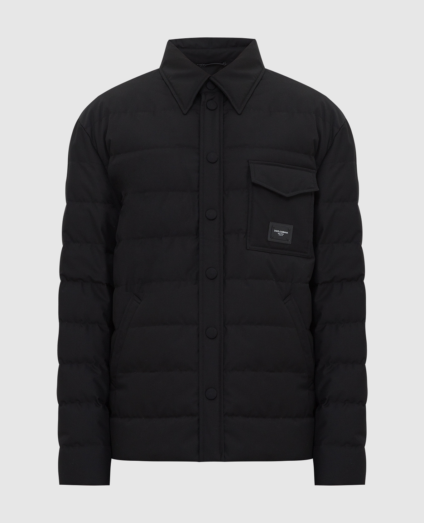 

Пуховая куртка с логотипом, Черный, Пуховики