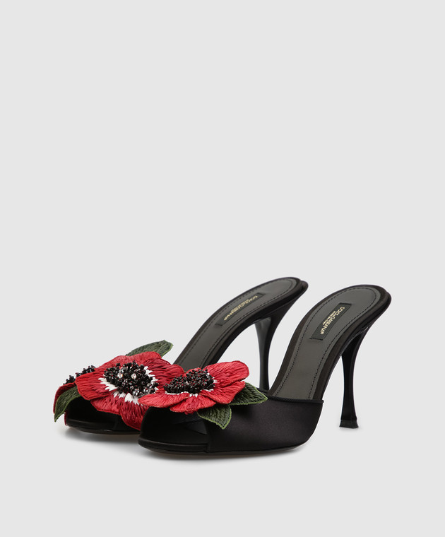 Dolce&Gabbana Чорні босоніжки "Keira" CR0812AK999 зображення 3
