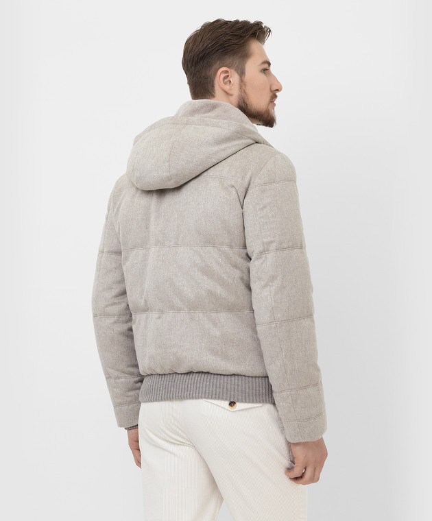 Enrico Mandelli Пуховая куртка из кашемира с мехом норки A3T7114816 изображение 4