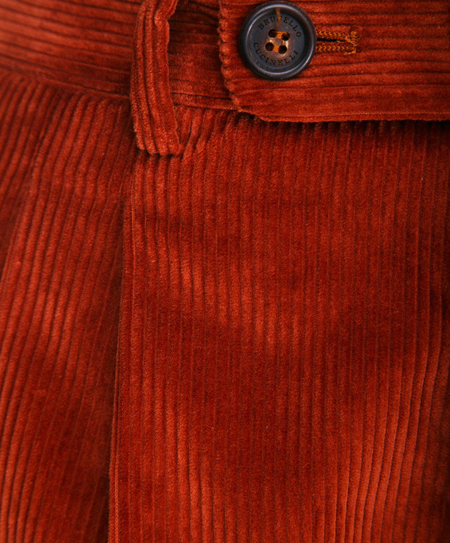 Brunello Cucinelli Теракотові штани ME233S2100 зображення 3