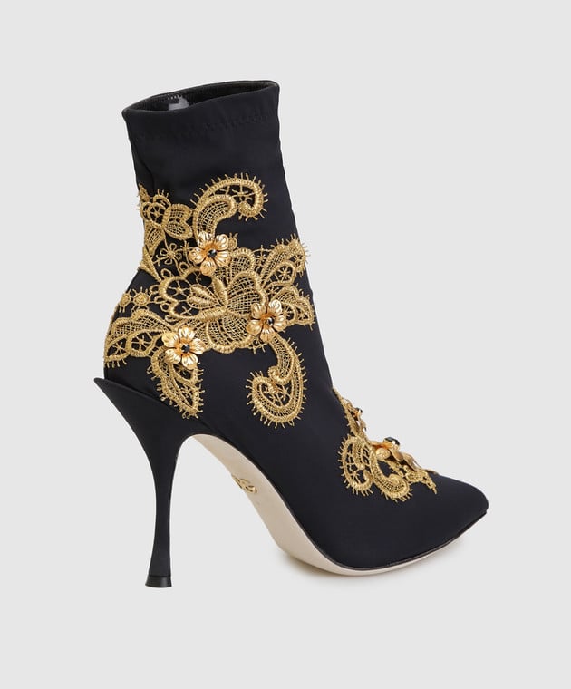 Dolce&Gabbana Чорні ботильйони Lori CT0472AZ475 зображення 4