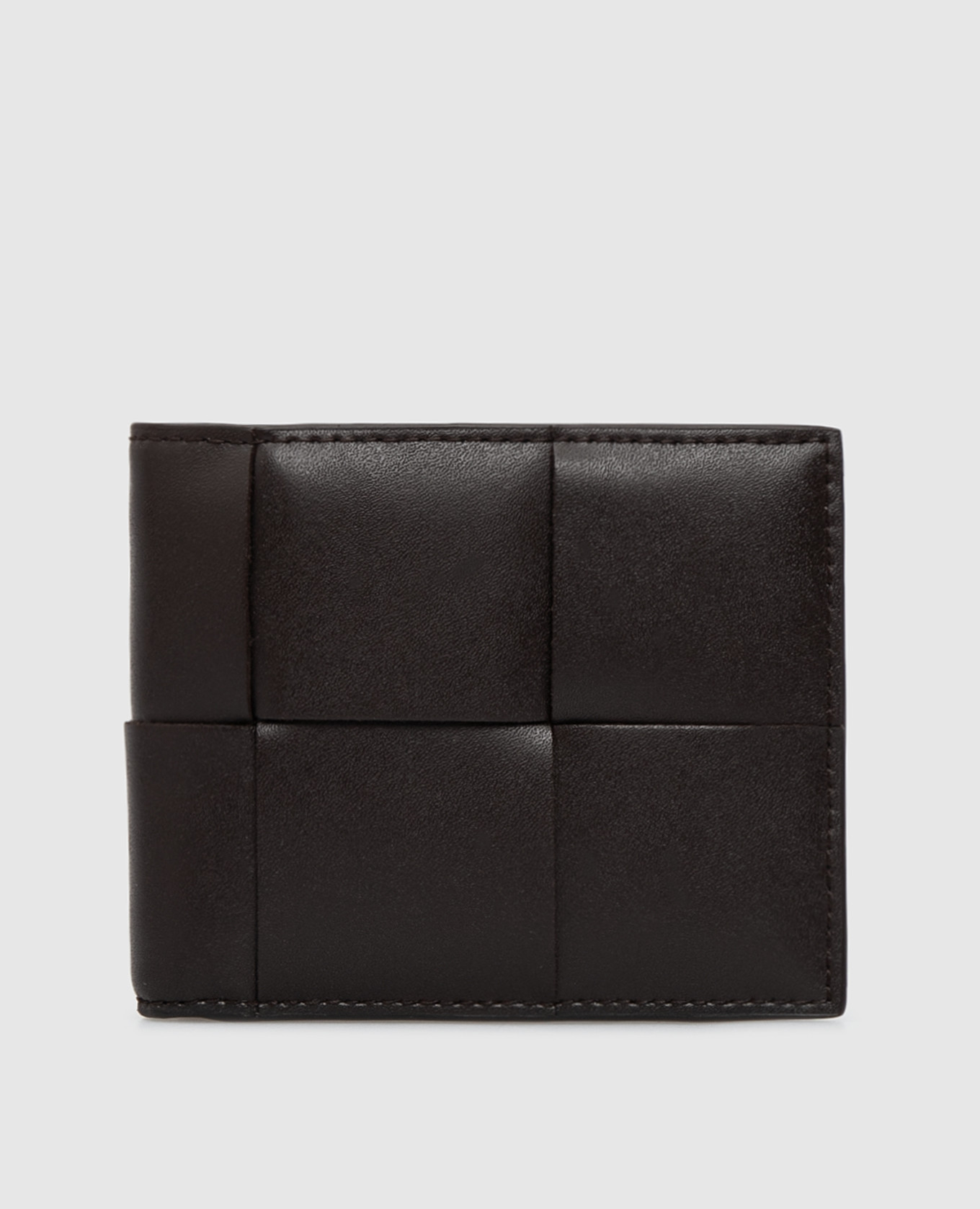 Темно-коричневий шкіряний гаманець