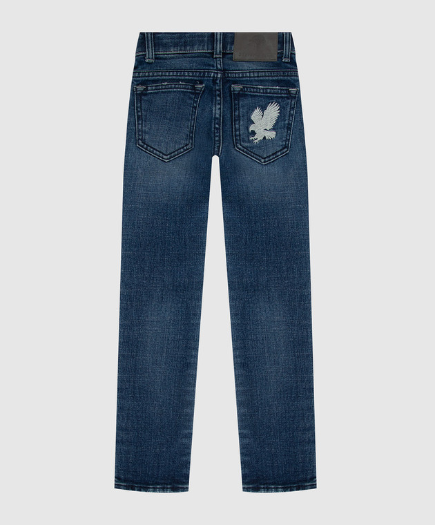 Stefano Ricci Дитячі джинси з ефектом потертості Y2T8402010358C зображення 2