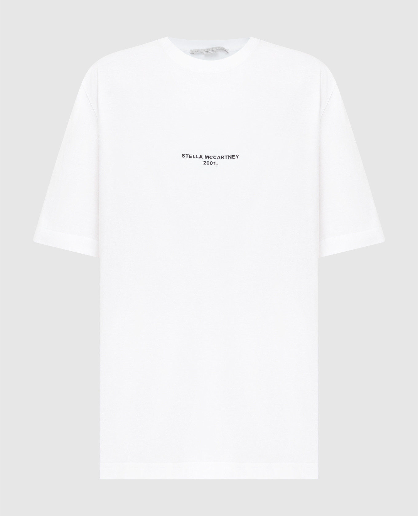 Stella McCartney Белая футболка с принтом логотипа 511240SMW21