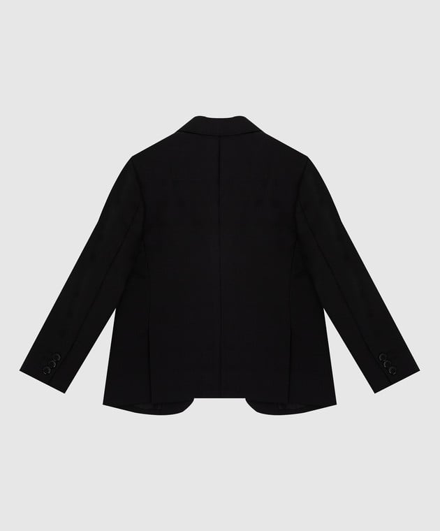 Stefano Ricci Детский черный пиджак из шерсти Y1RF371000HC4082 изображение 2