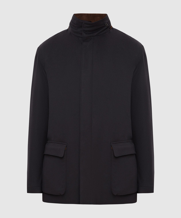 Loro Piana Черное пальто из кашемира FAG3180
