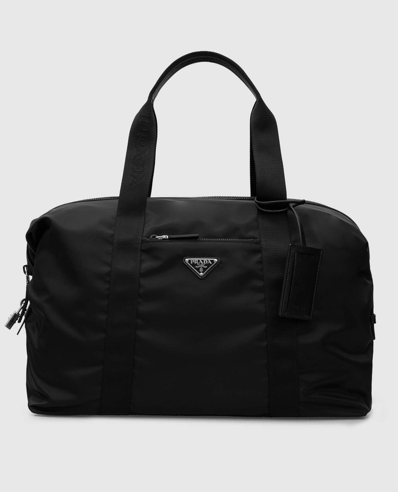 

Дорожная сумка с логотипом Prada, Черный, Сумки