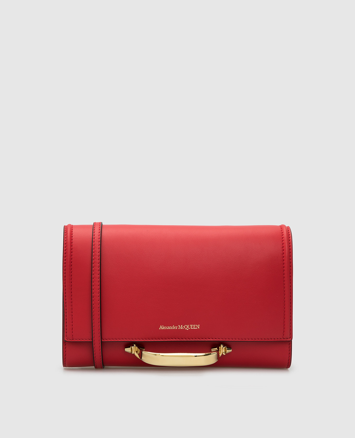 

Красная кожаная сумка Alexander McQueen, Красный, Сумки
