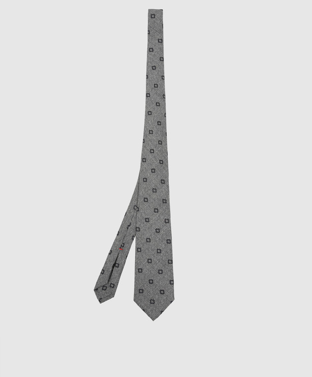 ISAIA Сірий краватку з вовни і шовку CRV007CV51Y зображення 3