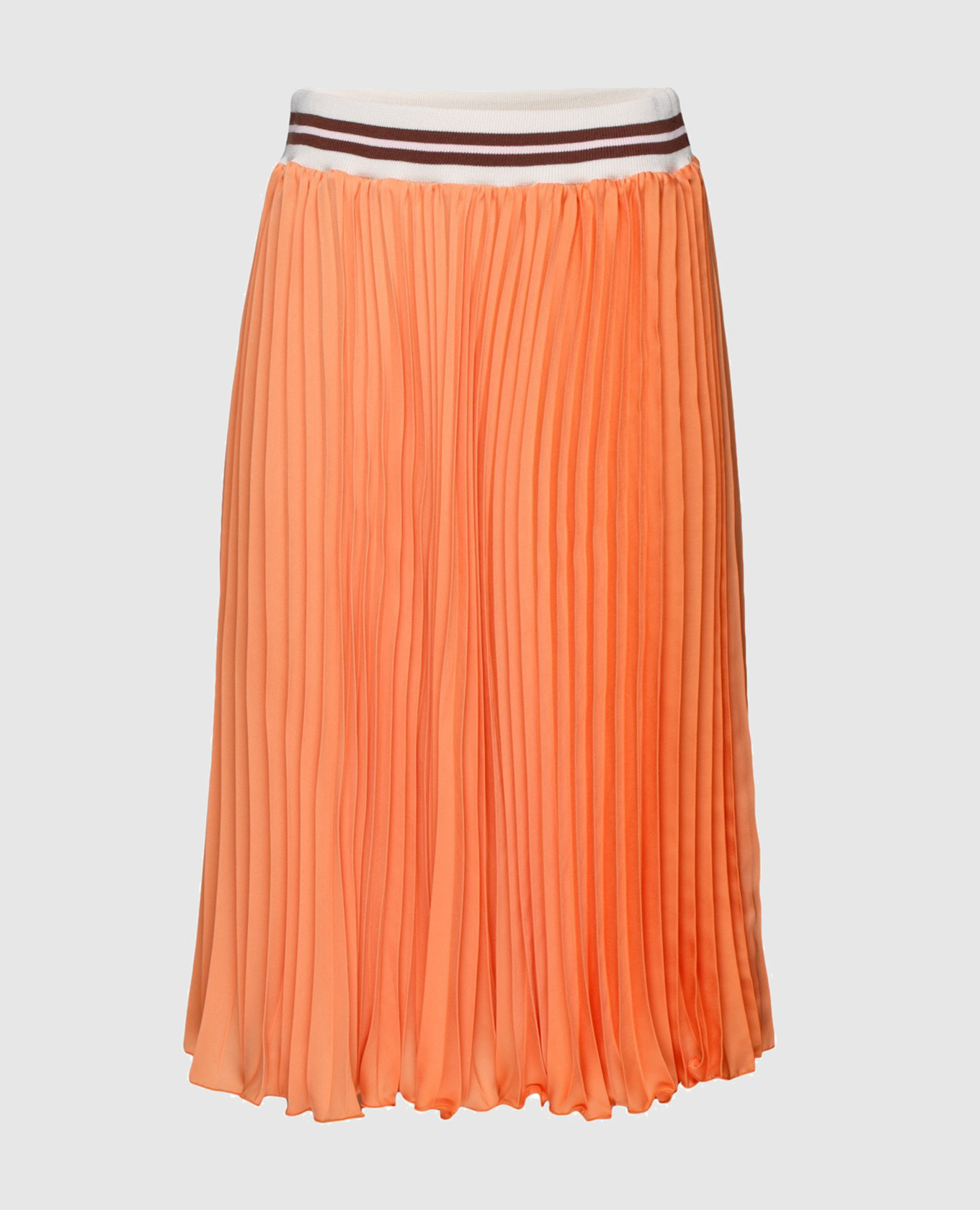 Оранжевая юбка-плиссе