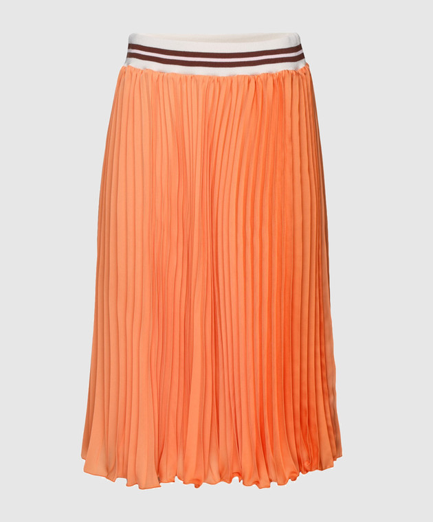 Blugirl Оранжевая юбка-плиссе 3321