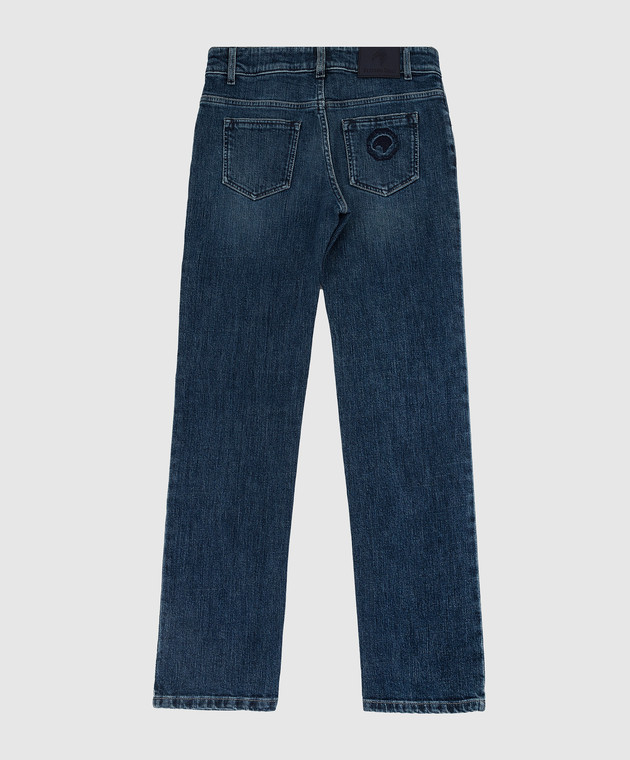 Stefano Ricci Дитячі джинси з ефектом потертості YFT7404040K16B зображення 2