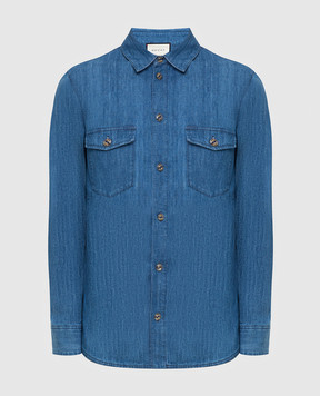 Gucci Синяя джинсовая рубашка 626514XDBBL