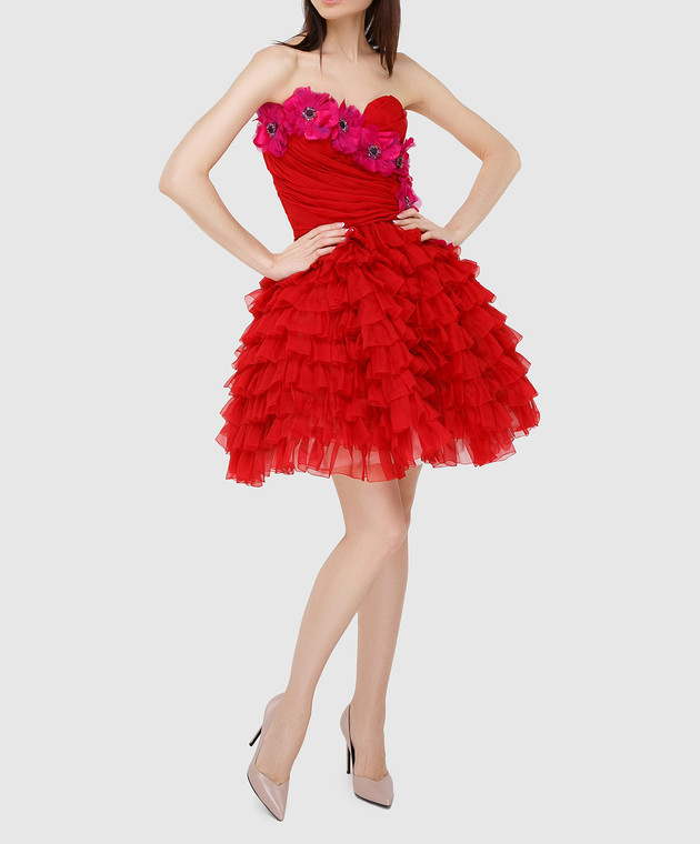 Dolce&Gabbana Червоне плаття F62R5ZFU1KK зображення 2
