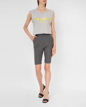 Balmain Шорты из шерсти VF0PB020W127