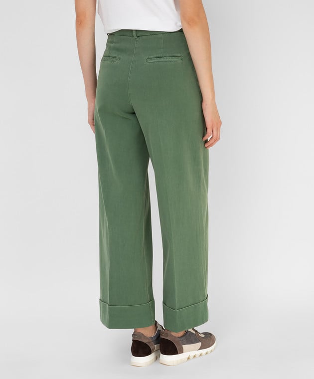 Peserico Зелені штани широкого крою P04507T30H02487 зображення 4