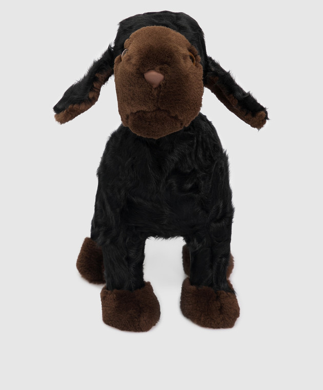 Real Furs House Детская черная игрушка овечка MOD66GR