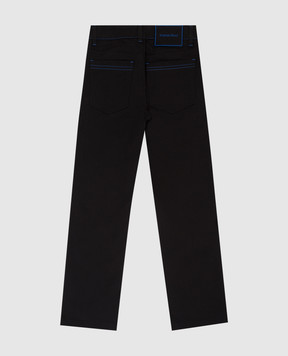 Stefano Ricci Дитячі чорні штани YUT8200030GF0005