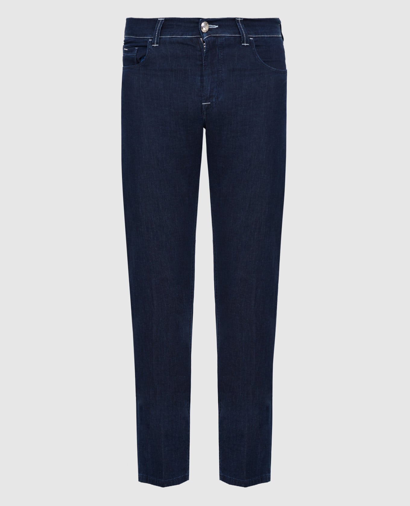 

Темно-синие джинсы, Синий, Зауженные джинсы