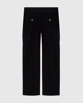 Stefano Ricci Дитячі чорні штани YUT8400010VAL014