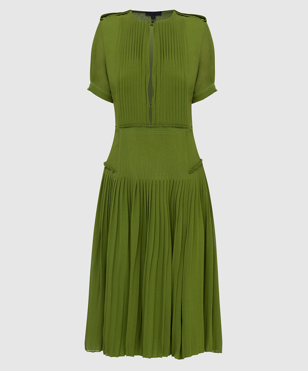 Burberry Зеленое платье из шелка 4556825