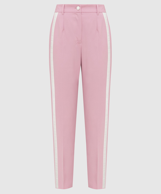 Dolce&Gabbana Розовые брюки из шерсти FTBPATFUBAJ