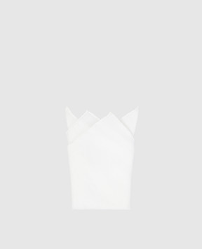 Stefano Ricci Дитячий білий жакардовий хустку-паші YFZ4PM1450