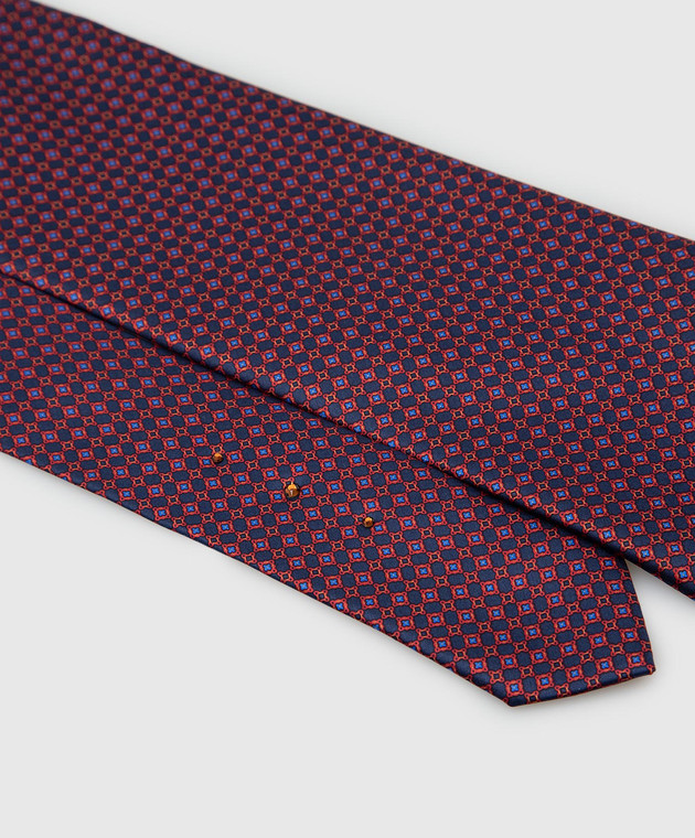 Stefano Ricci Фіолетовий краватку в візерунок патерн CH41029 зображення 4