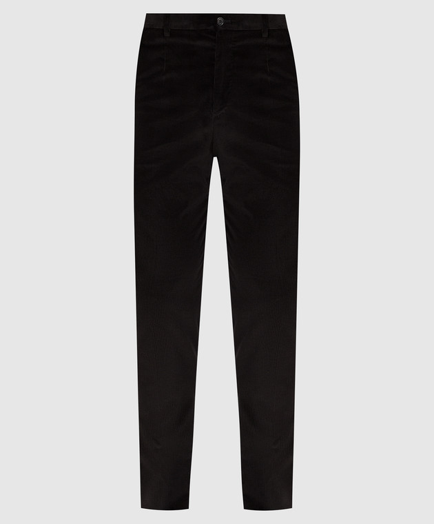 Dolce&Gabbana Черные вельветовые брюки GY6FETFUWBM