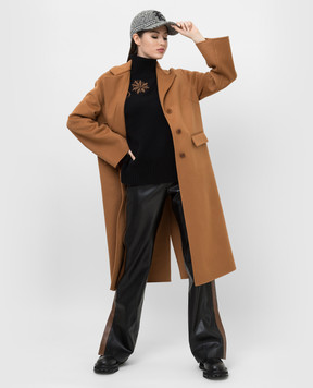 Ermanno Scervino Світло-коричневі пальто з вовни D396D707DDT