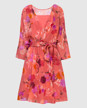 Max & Co Коралловое платье с цветочным узором COLLEGA