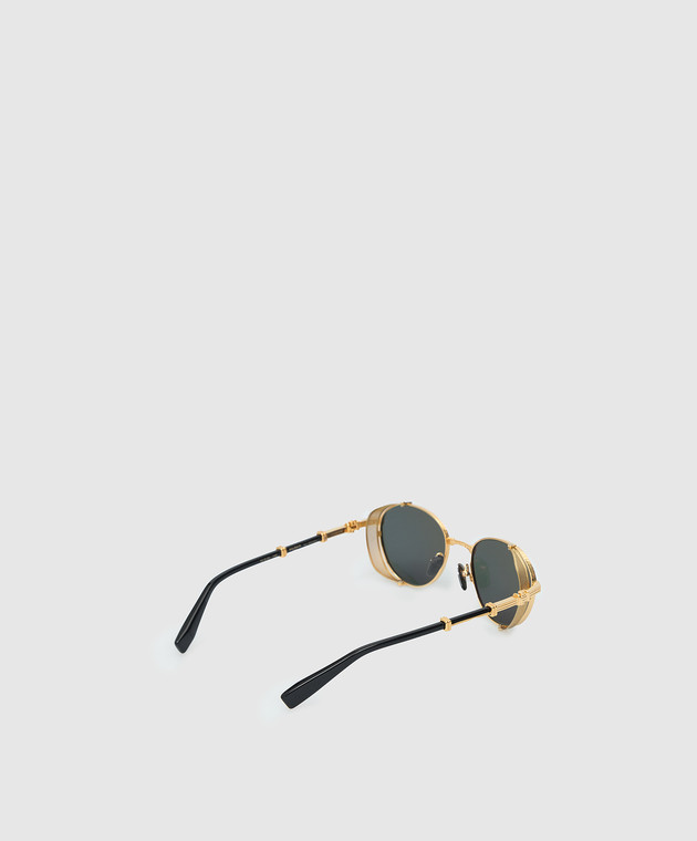 Balmain Солнцезащитные очки Brigade I в круглой оправе BPX110A52 изображение 4