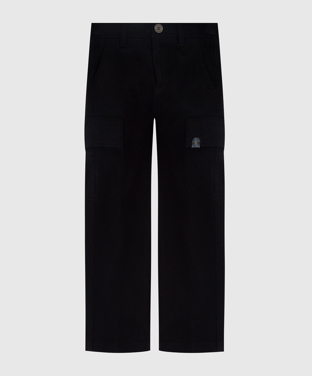 Stefano Ricci Children's black trousers YUT8400010VAL014
