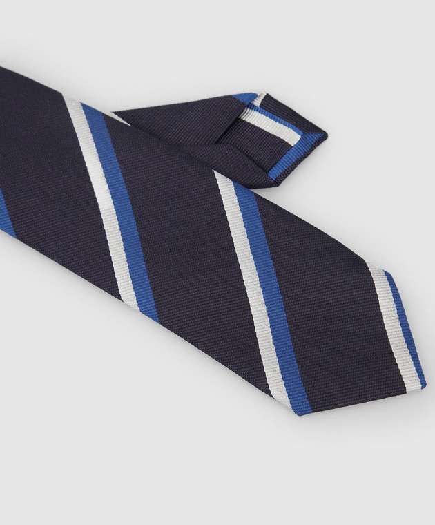 Stefano Ricci Детский шелковый галстук в полоску YCH30103 изображение 3