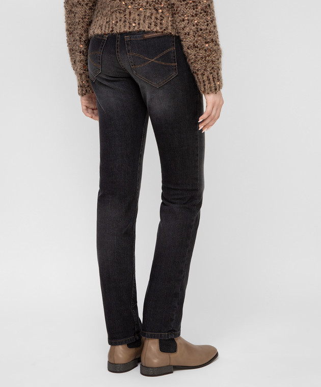 Brunello Cucinelli Темно-серые джинсы MP83PP5495 изображение 4