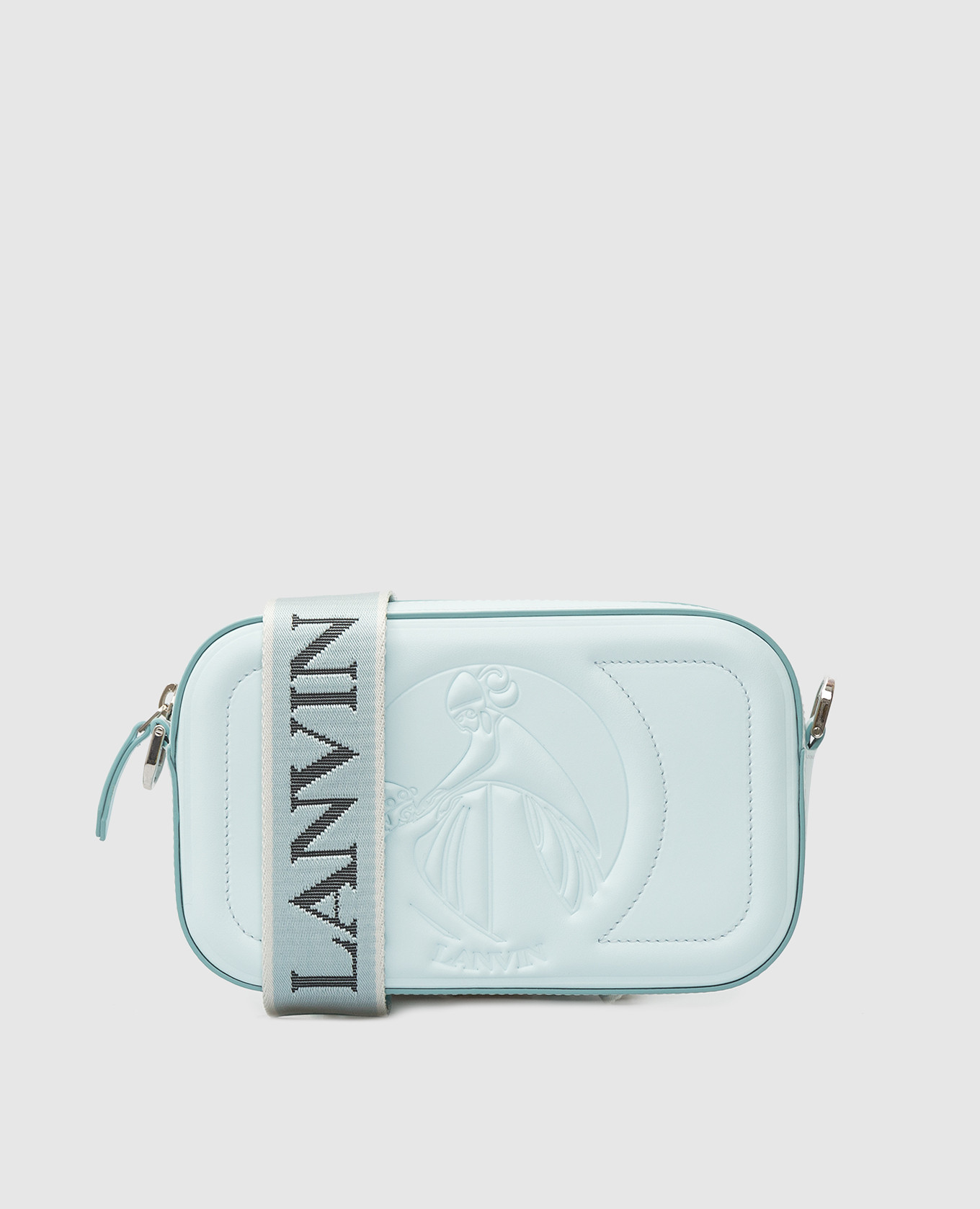 

Кожаная сумка-кроссбоди с эмблемой Lanvin, Голубой, Сумки
