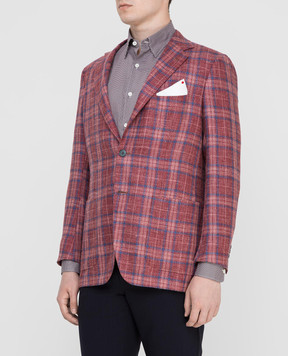 Kiton Бордовый блейзер UG81K06S19