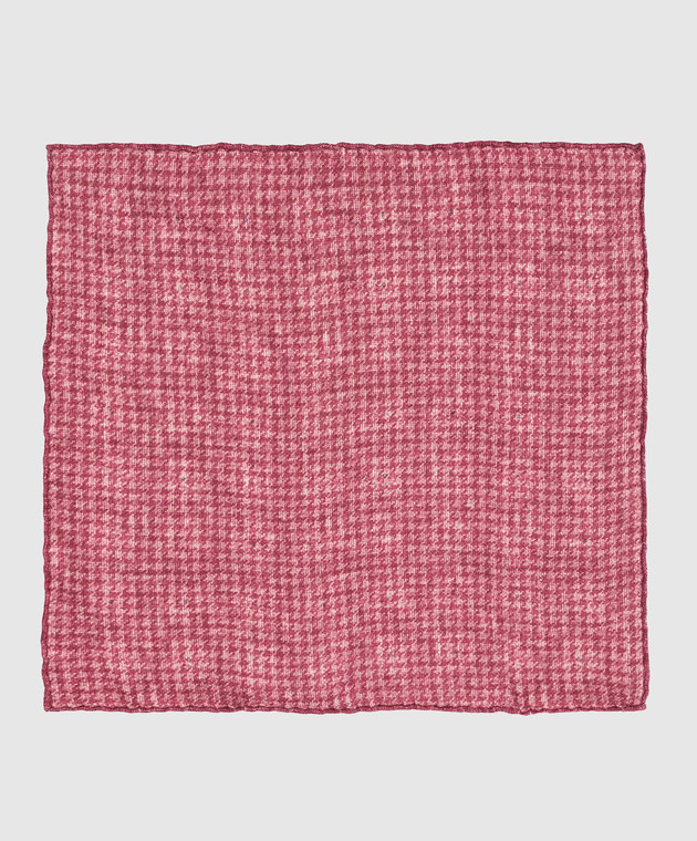 Brunello Cucinelli Patterned fuchsia linen scarf MQ8500091 image 3