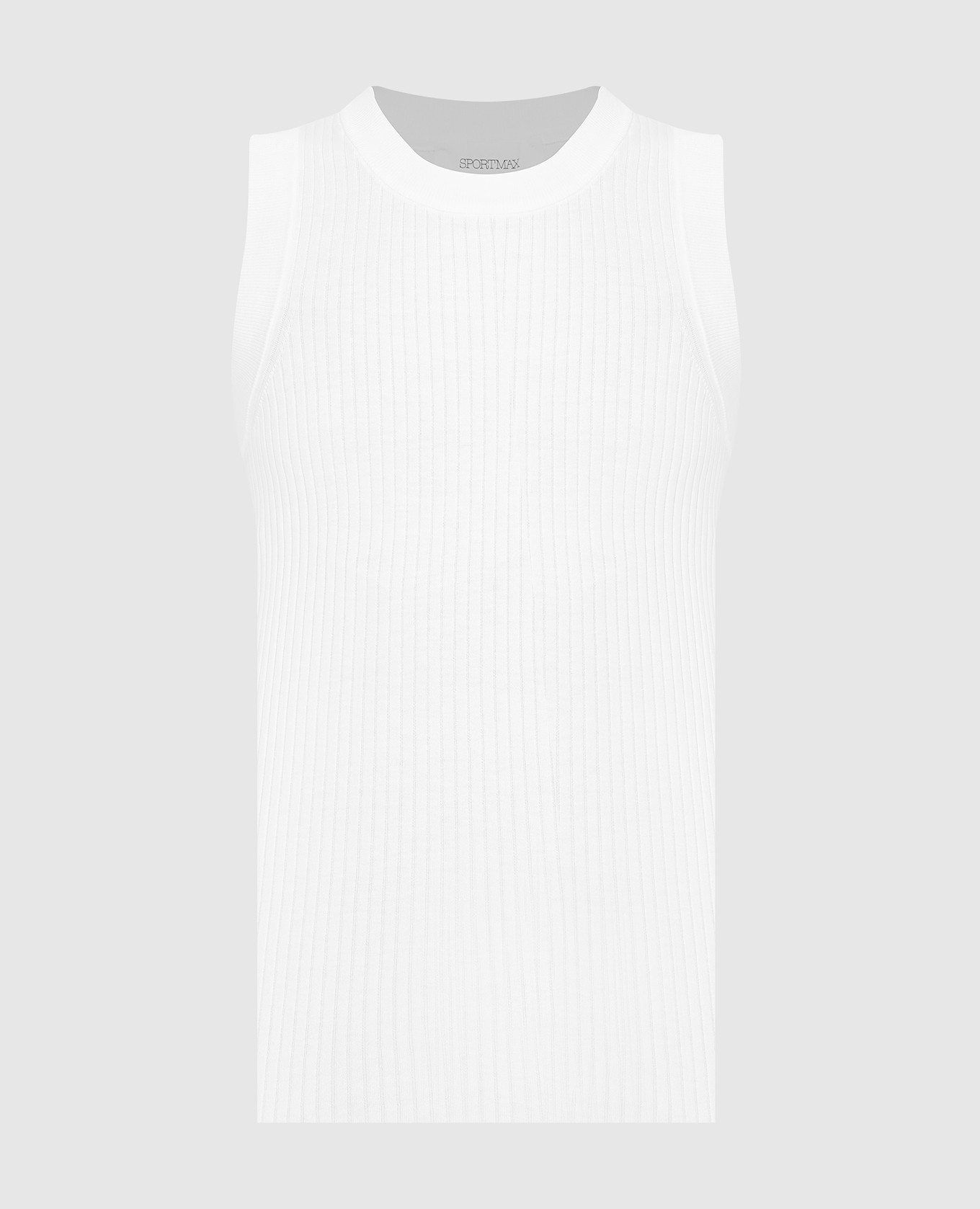 

Белый топ в рубчик Max Mara Sportmax, Топы