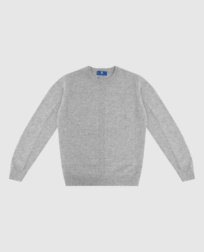 Stefano Ricci Детский светло-серый свитер из кашемира KY02015G01Y18401