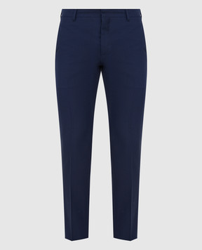 Prada Темно-синие брюки из шерсти UPA8411P3Z