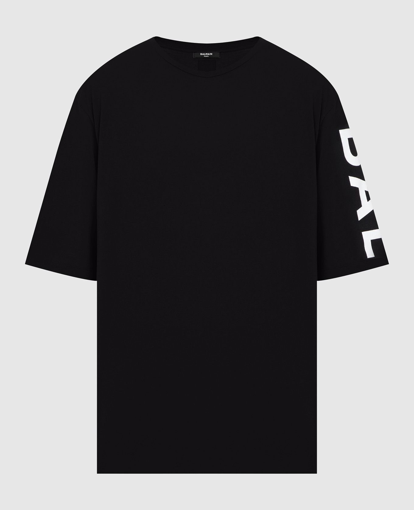 Черная футболка oversize с логотипом