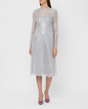 Dolce&Gabbana Сріблясте плаття F6H8ATHLM00