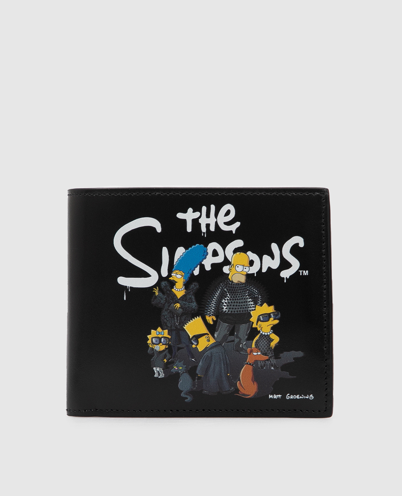 Кожаное портмоне с принтом The Simpsons