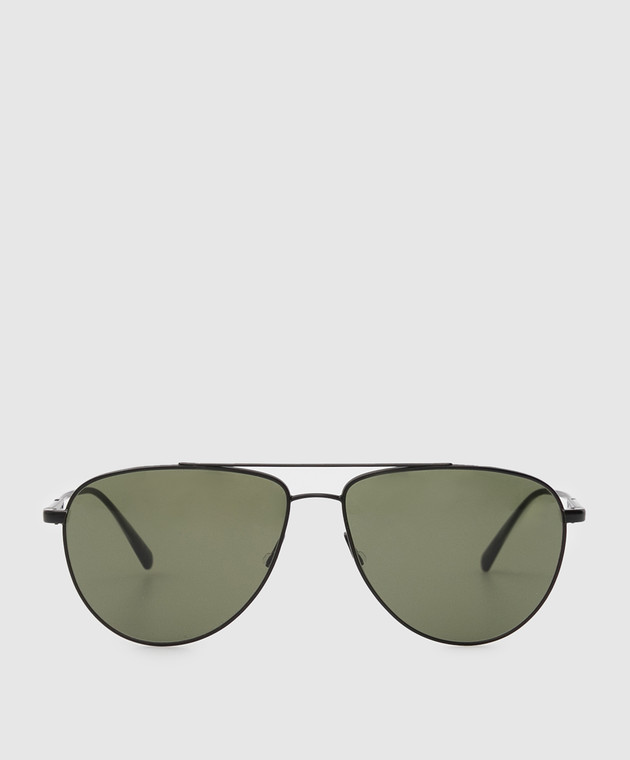 Brunello Cucinelli Черные солнцезащитные очки-авиаторы Disoriano MOCDIS003