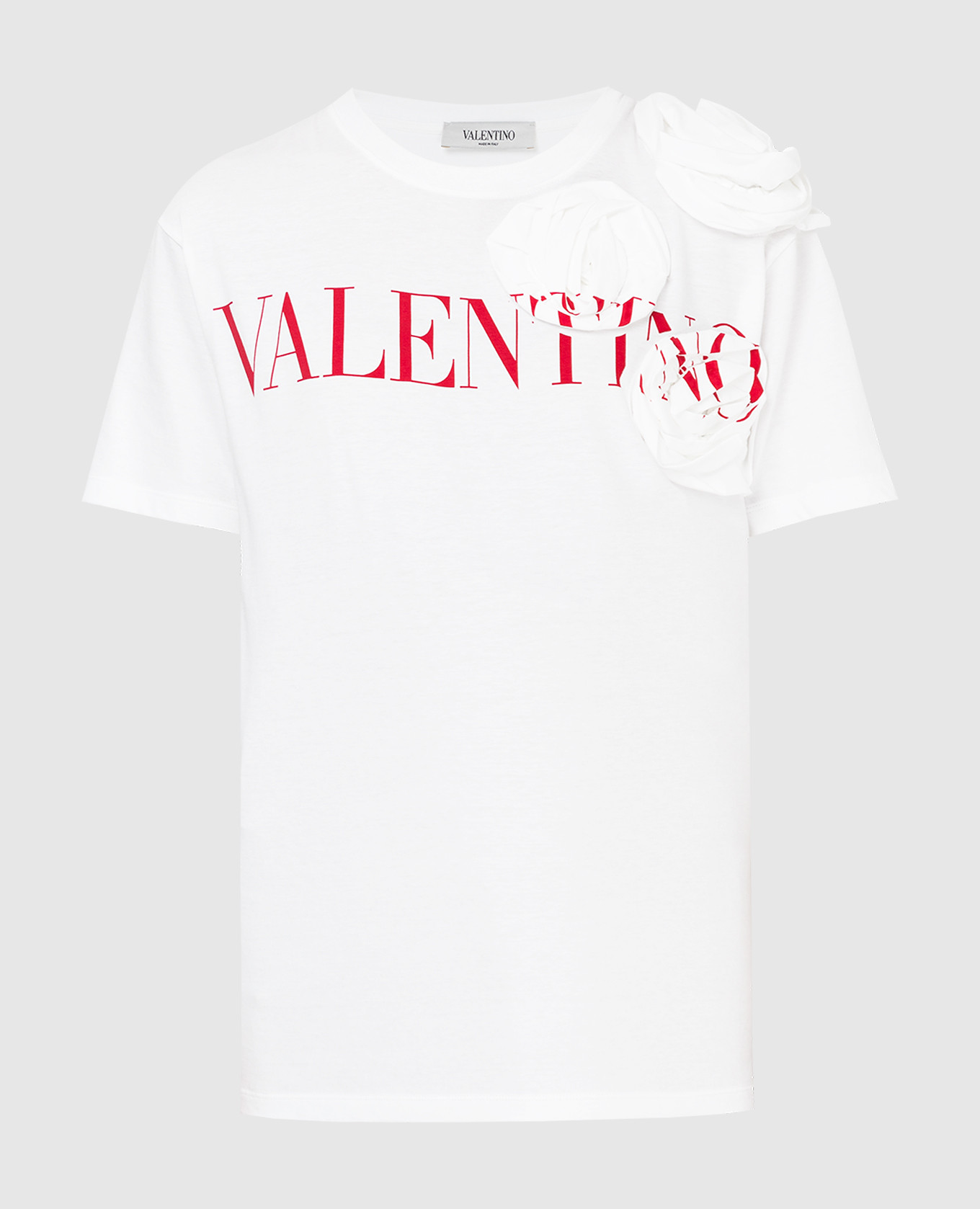 

Футболка Valentino Rose Blossom с принтом логотипа, Белый, Футболки