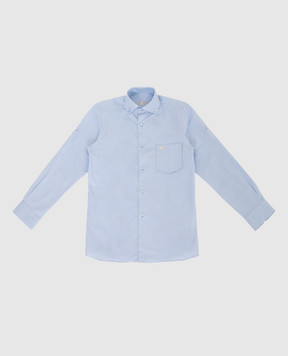 Stefano Ricci Детская голубая рубашка YC003199LJ1613