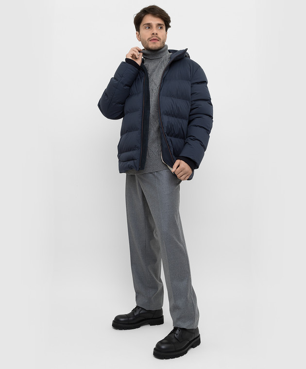 Loro Piana Темно-синяя пуховая куртка FAL3559 изображение 2